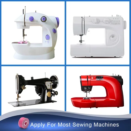 Vista 6 de BetyBedy 36 bobinas e hilos de coser con estuche para múltiples máquinas de coser, juego de bobinas preenrolladas