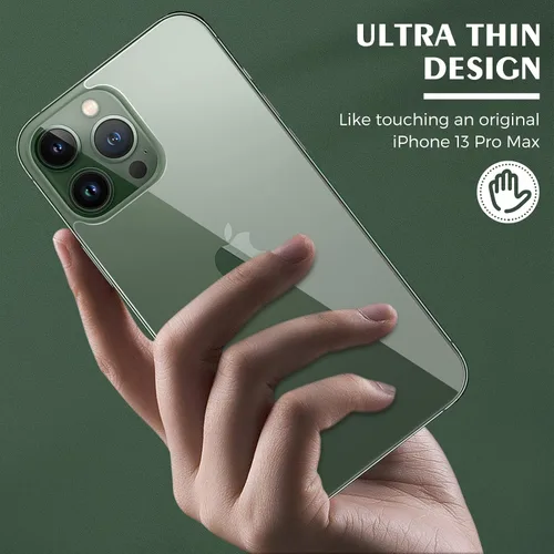 Vista 5 de Paquete de 2 protectores de pantalla trasera para iPhone 13 Pro Max, protector de vidrio trasero 13 Pro Max, protector de pantalla trasera