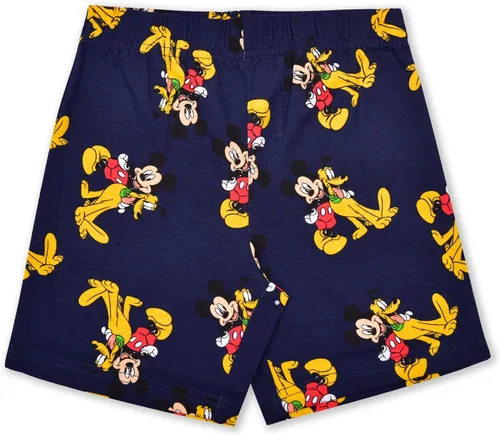 Vista 4 de Disney Mickey Mouse and Friends - Conjunto de camiseta de manga corta y pantalones cortos para bebés, niños pequeños y niños pequeños
