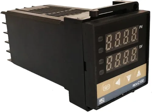 Vista 5 de 1pcs REX-C100 Digital Temperature Controller Thermostat PID Thermometer SSR 40DA Solid State Relay K Thermocouple Probe Radiator(Set 1)