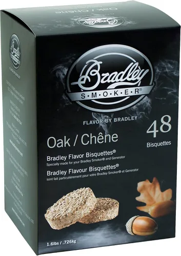 Vista 2 de Bradley Smoker Bisquettes para asar y barbacoa, mezcla de madera de cerezo, paquete de 48