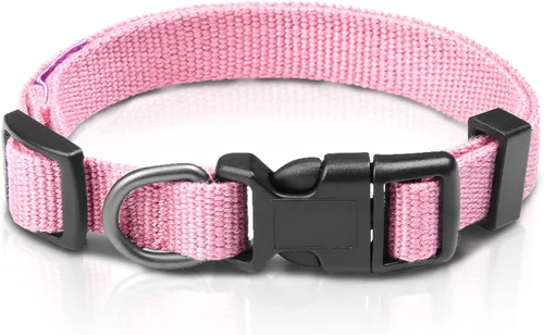 Vista 8 de Collar de perro beige para perros pequeños, transpirable, antiolor y suave, cómodo para cachorros de piel sensible, 90% rayón de bambú, collar