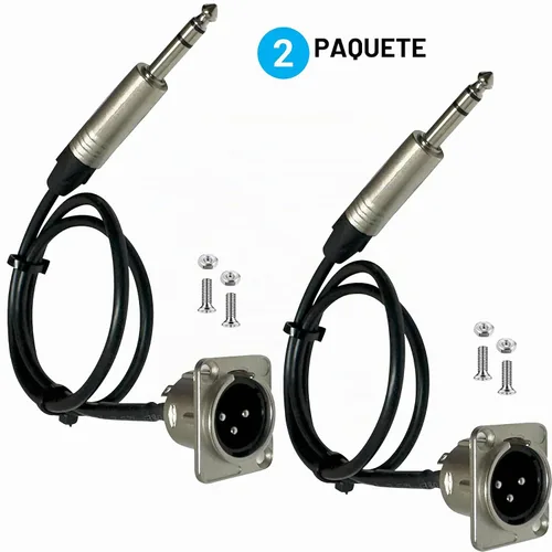 Vista 2 de DIYTECH Cable de paso XLR premium, sin soldadura, para caja de escenario, panel de conexiones, caja de piso, sin soldadura para instalaciones