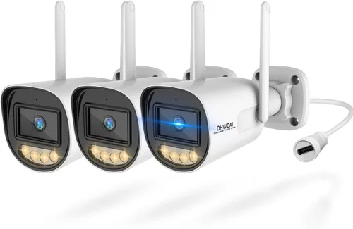 Vista 11 de Cámara de seguridad al aire libre inalámbrica, cámaras de vigilancia video caseras de WiFi