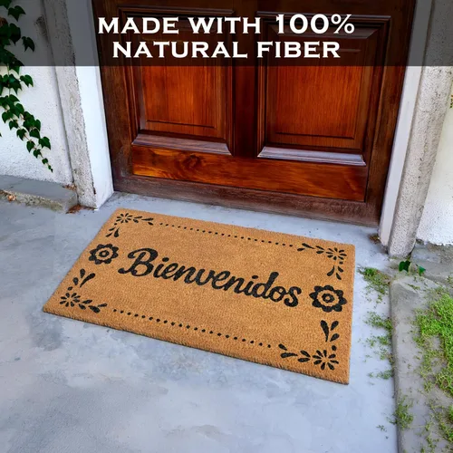 Vista 8 de MAINEVENT Bienvenidos - Felpudo de 30 x 17 pulgadas, tapete de puerta español, tapete mexicano, tapete de puerta de Apurale Que Se Meten Las Moscas