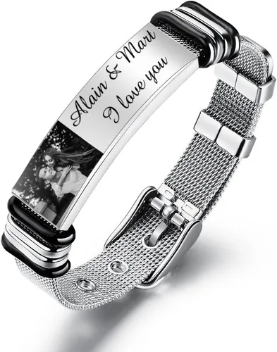 Vista 49 de OPALSTOCK Pulseras médicas personalizadas de silicona ajustable para identificación de emergencias, grabado gratuito, 9 pulgadas, resistente al