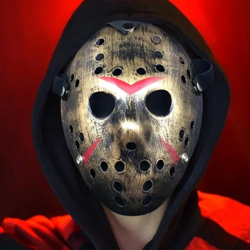 Vista 4 de Leprato Máscara de terror de Halloween, fiesta de máscaras, disfraz de cosplay