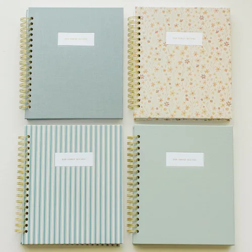 Vista 7 de Promptly Journals, Nuestras Recetas Familiares: Un Recuerdo de Comidas y Recuerdos (Aloe, Verde, Lino) Diario de recetas Diario de cocina