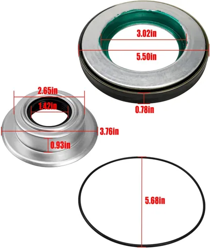 Vista 6 de Kit de juntas de nudillos de vacío de eje delantero de carreras y tubo exterior con junta tórica de buje para Ford Super Duty F250 F350 F450 F550