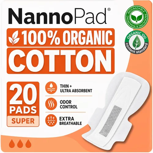 Vista 9 de Protectores orgánicos para mujer, ultrafinos, 18 unidades 6.1 pulgadas de largo, absorción ligera, uso diario, sin perfume, sin tintes, sin cloro