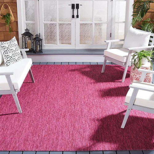 Vista 22 de SAFAVIEH Courtyard Collection CY8520 - Alfombra decorativa sólida para interiores y exteriores, impermeable, fácil limpieza, 2 x 3 pies 7 pulgadas