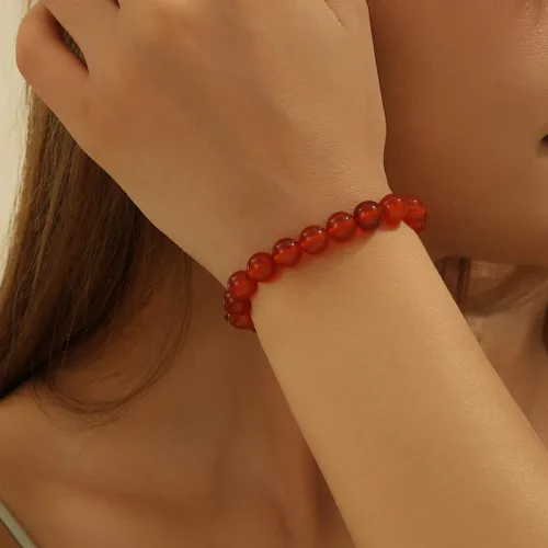 Vista 107 de Crystal Vibe Pulseras de cuentas de 0.315 in para mujeres y hombres, pulseras de cristal con piedras preciosas naturales, tamaño elástico ajustable