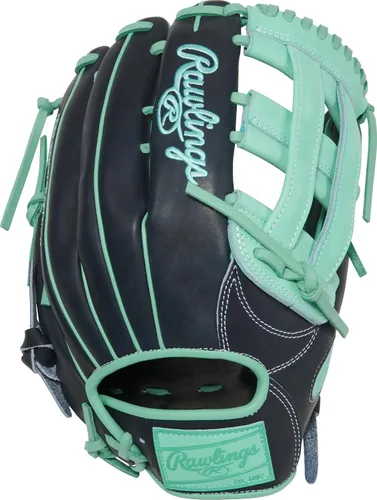 Vista 4 de Guantes de béisbol Heart of the Hide 2026 Top Grade US Steerhide Negro/Menta Pro H Web