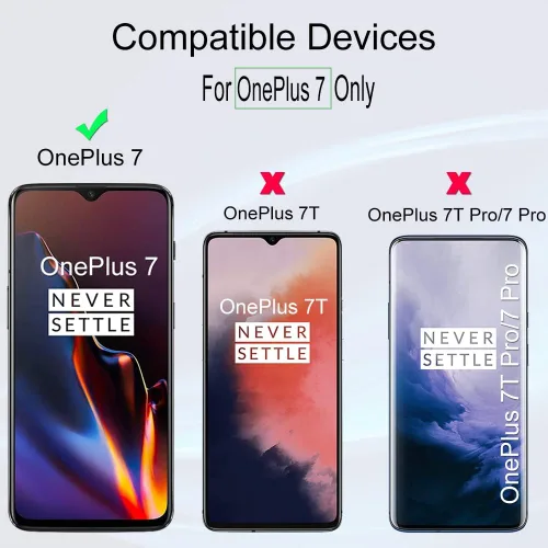 Vista 2 de Ibywind Protector de pantalla para OnePlus 7, 2 unidades, con protector de lente de cámara, protector de piel de fibra de carbono trasero, incluye