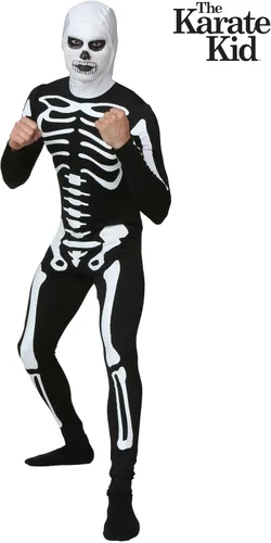 Vista 2 de Plus Size Karate Kid Skeleton Suit Costume
