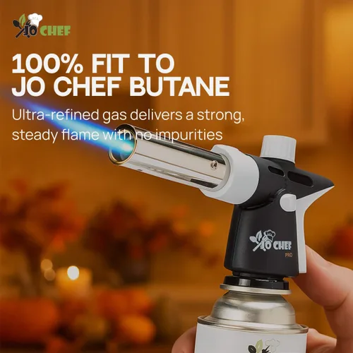 Vista 6 de Jo Chef Recipiente de combustible de butano, cilindro de butano de 8.8 onzas, gas refinado puro para estufa de campamento o uso directamente