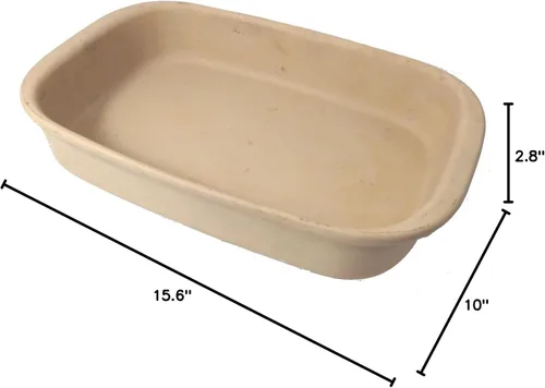 Vista 3 de Pampered Chef Family Heritage - Panadería rectangular de cerámica, 1430