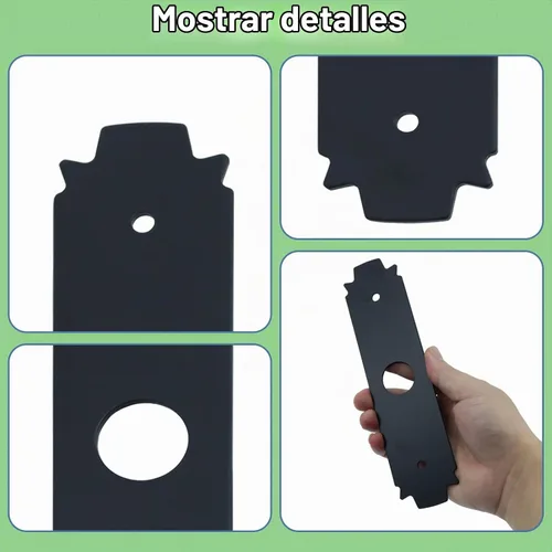 Vista 3 de Edger Blade AC04215 - Cuchilla dentada de acero de 8 pulgadas, orificio central de 1 pulgada, compatible con accesorio Ryobi Expand-It, compatible