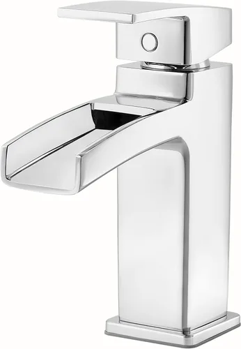 Vista 15 de Pfister Kenzo Llave para baño, sin plomo, de 4 pulgadas, centrada., LG42-DF0K cepillado níquel