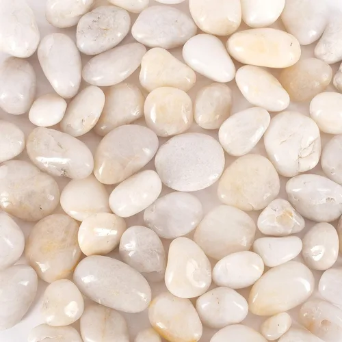 Vista 10 de 5 libras aprox. 130 piedras de río para plantas, piedras pulidas decorativas naturales para macetas, rocas suculentas, grava de acuario