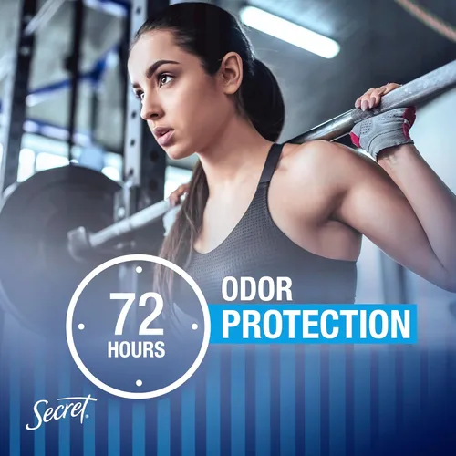 Vista 4 de Secret Outlast, antitranspirante y desodorante para mujer, 72 horas de protección contra el sudor y el olor, minerales equilibradores de pH, gel