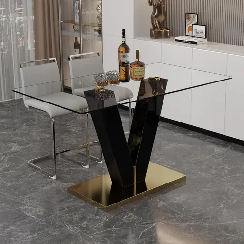 Vista 11 de Ebullient Juego de mesa de comedor de bar de 63 pulgadas para 2, juego de mesa de comedor de bar moderno con 2 taburetes de cuero sintético, mesa