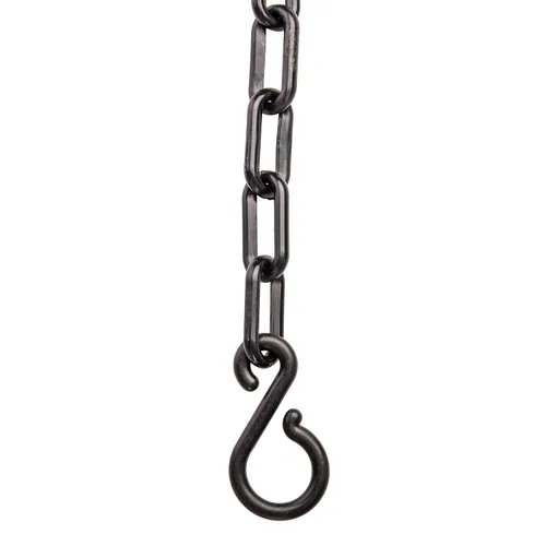 Vista 5 de US Weight (Fabricado en EE. UU.) Cadena de seguridad de plástico negro de 2" x 10 pies con tecnología SunShield resistente a los rayos UV
