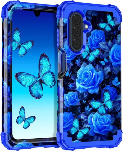 Vista 52 de Miqala Funda para Galaxy A14 5G, que brilla en la oscuridad, tres capas, resistente, a prueba de golpes, protección completa, parachoques