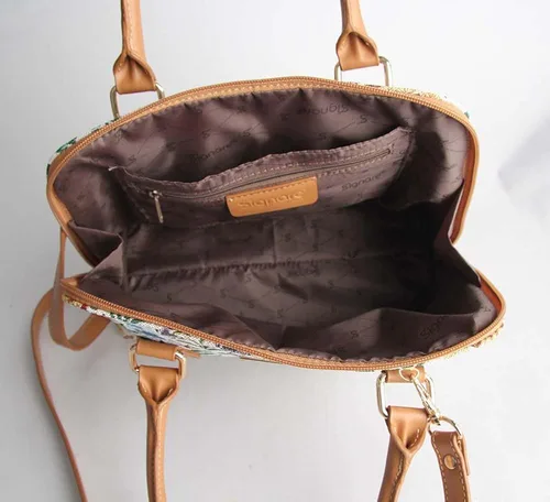 Vista 5 de Signare Tapestry Hand Shoulder Bag for Women Fashionable Cross Body bag Purses for Woman Satchel Bag for Women Girls Teen
