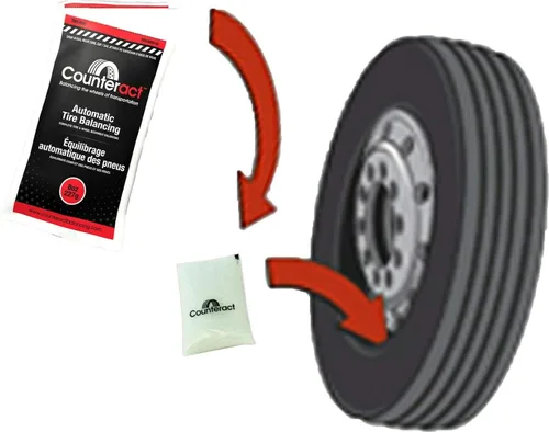 Vista 3 de Counteract DIYK-3 - Kit de cuentas de equilibrio de neumáticos y ruedas, neumáticos ligeros para camiones, (4) bolsas de cuentas de bricolaje de 3
