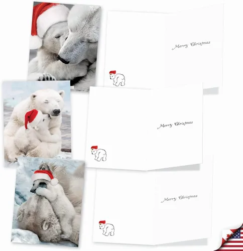 Vista 3 de The Best Card Company Paquete variado de 10 tarjetas navideñas de felicitación con sobres, surtido festivo de humor para hombres y mujeres