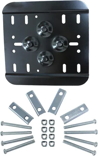 Vista 6 de LOSTAR Placa de montaje individual compatible con Jeep, ATV, UTV, Polaris RZR, Yamaha, Can-Am, Honda, latas de combustible