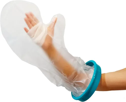 Vista 8 de Tideshake Fundas de fundición 100% impermeables para brazo de ducha para adultos, protector reutilizable de medio brazo, bolsa de fundición, funda
