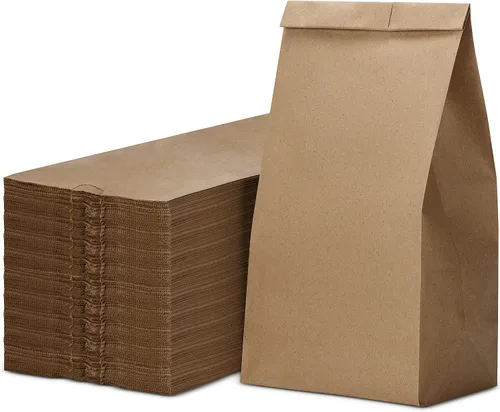 Vista 11 de Culinware Bolsas de papel kraft de 2 libras, bolsas de papel marrón duraderas para aperitivos, sándwich, pasteles, palomitas de maíz, comestibles