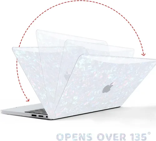 Vista 3 de Anban Funda compatible con MacBook Pro de 13 pulgadas M2 M1 2025-2016 A2338 A2251 A2289 A2159 A1989 A1706 A1708, carcasa rígida de plástico+cubierta