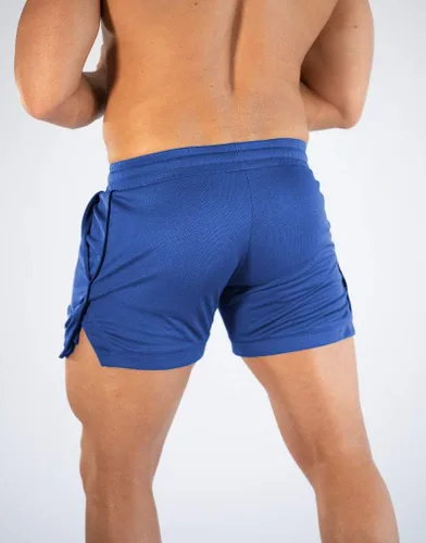 Vista 3 de FLYFIREFLY Pantalones cortos de entrenamiento de gimnasio para hombre, ligeros, atléticos, pantalones cortos para entrenamiento de culturismo