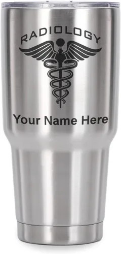 Vista 41 de LaserGram Vaso personalizado de 20 onzas, radiología (negro) Regalo grabado para radiólogos, acero inoxidable aislado al vacío, grabado con láser