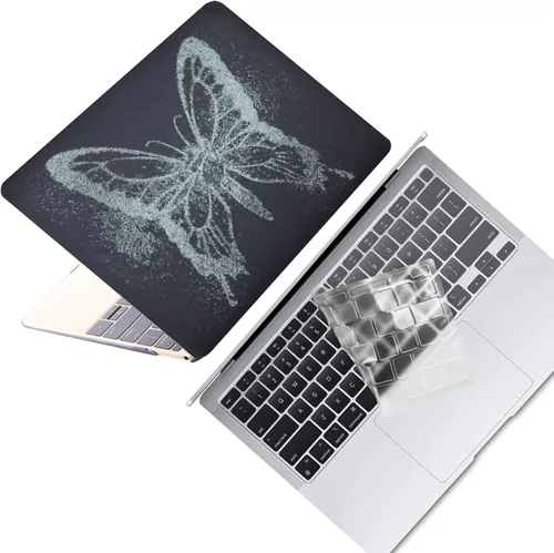 Vista 16 de Funda protectora de plástico para MacBook Air de 11 pulgadas 2015-2010 modelo A1465 A1370, funda protectora de plástico para portátil y cubierta