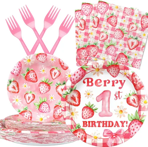 Vista 15 de Juego de decoraciones de fiesta de cumpleaños de construcción, platos, servilletas y tenedores para 20 invitados, vajilla desechable con temática