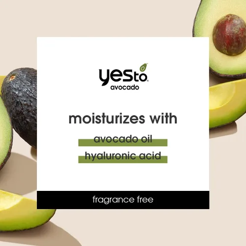Vista 3 de Yes To Crema de ojos diaria de aguacate, sin fragancia, hidratante y suavizante, con ácido hialurónico y Omega 3, 0.5 onzas líquidas