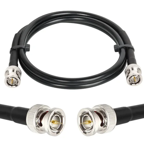 Vista 16 de XRDS -RF Cable SDI de 1 pie, cable de video digital macho BNC 75 ohmios RG59 BNC Cables soporta HD-SDI/3G/6G-SDI/4K/8K (2PCS)