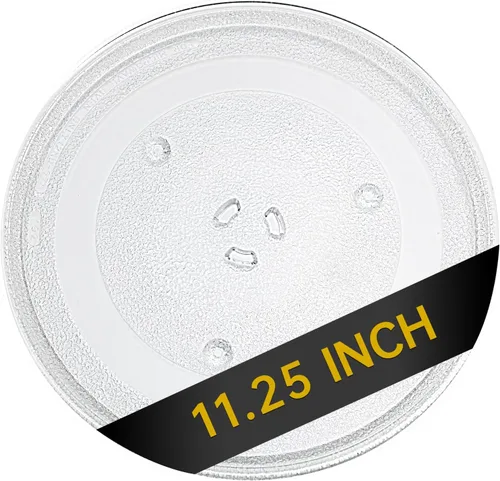Vista 9 de Plato giratorio de vidrio para microondas de 9.6", Plato de microondas de 24.4cm, Plato de vidrio de repuesto para bandeja, Plato de vidrio