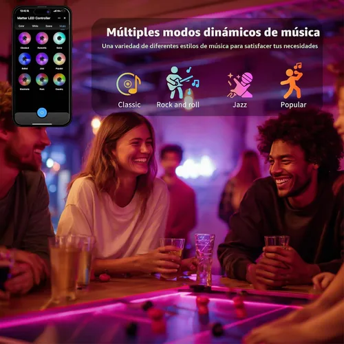 Vista 7 de PAUTIX Matter Kit de controlador LED WiFi ML5 compatible con Tuya APP/Homekit/Smart Life/Alexa/Google Home/Siri, DC12-48V regulable con control