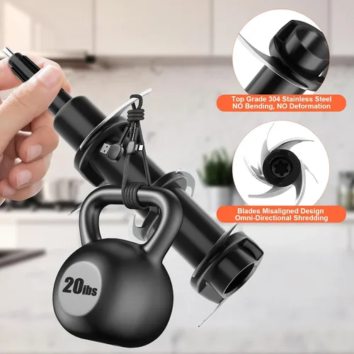 Vista 3 de Reemplazo de 6 cuchillas para jarra Ninja Blender de 72 oz