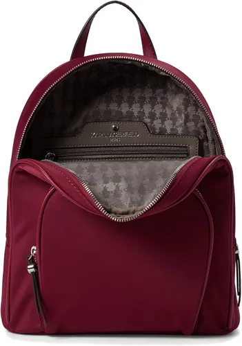 Vista 3 de Karl Lagerfeld Paris Mochila Cara, rojo ciruela (Red Plum), talla única , Mochila Cara