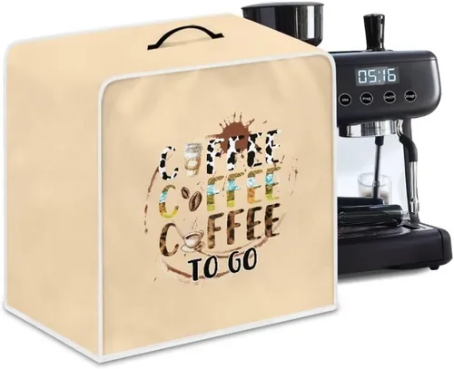 Vista 52 de Mumeson Funda para cafetera de girasol, extra grande, ligera, con asa, cubierta para máquina de café, tostadora, cubierta a prueba de polvo