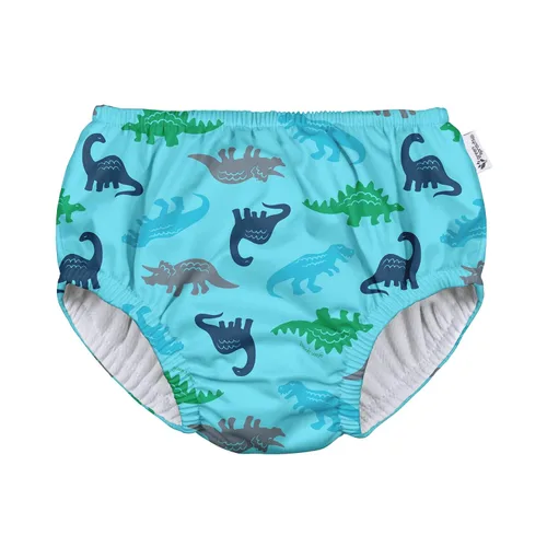Vista 13 de green sprouts Pañal de natación absorbente reutilizable pull-up Flamencos Aqua Palm