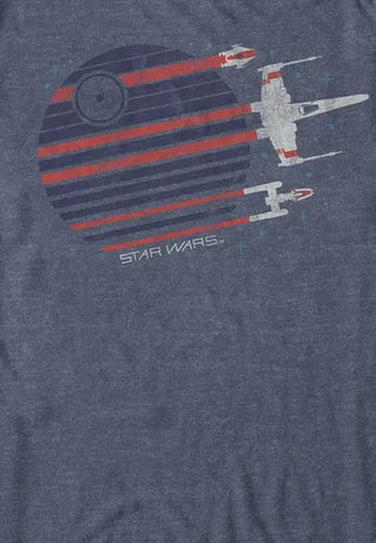 Vista 3 de Star Wars Rebel Flyby playera gráfica para hombre, playera Rebel Flyby Graphic, S