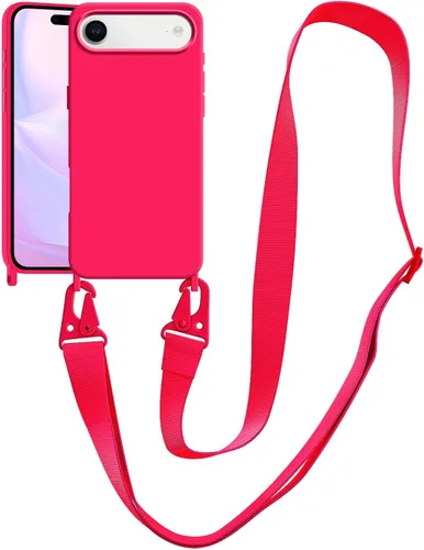 Vista 131 de Funda compatible con iPhone 8 Plus, iPhone 7 Plus/6 Plus/6S Plus con cordón, funda cruzada para iPhone con correa ajustable de silicona para iPhone