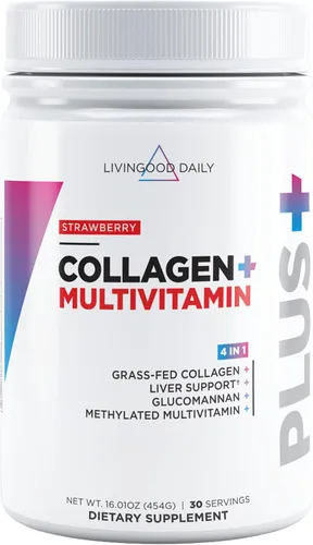 Vista 9 de Livingood Daily - Polvo de colágeno para mujeres y hombres, péptidos de colágeno hidrolizado alimentado con pasto, proteína y multivitaminas
